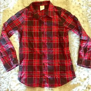 Girl’s flannel button down
